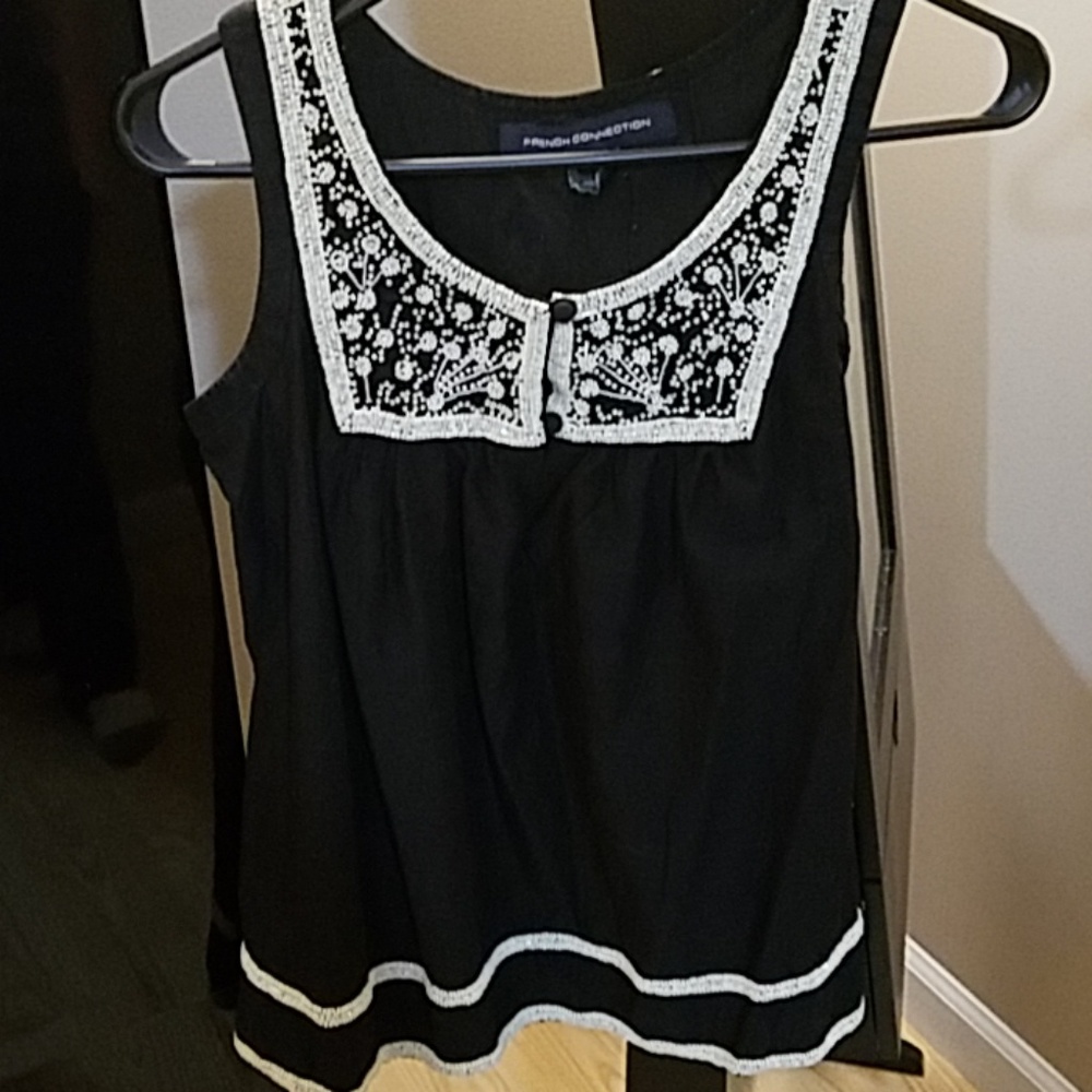 French Connection beaded top